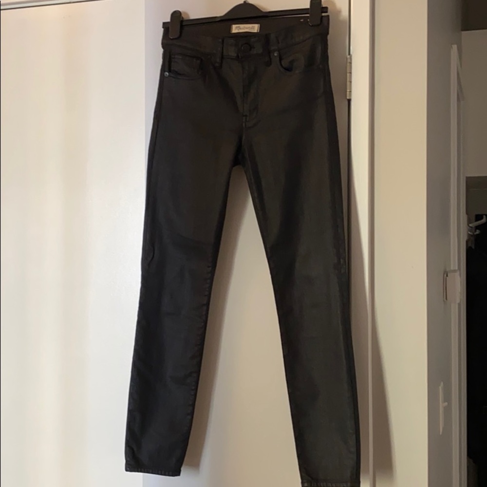 Madewell High Riser Coated Skinny Jeans